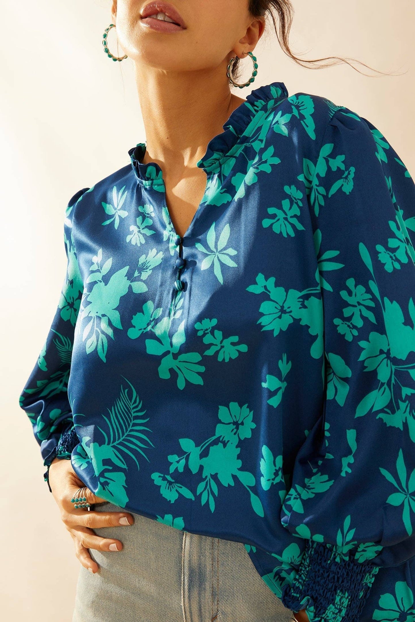Thea Rae Blue Top
