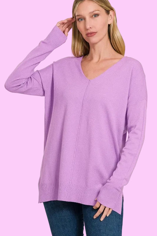 Lavender Viscose Sweater