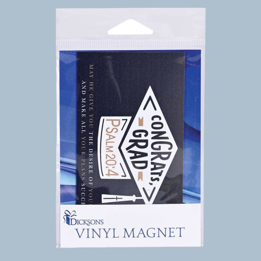 Magnet Congrats Grad Psalm 20:4 5x2.75