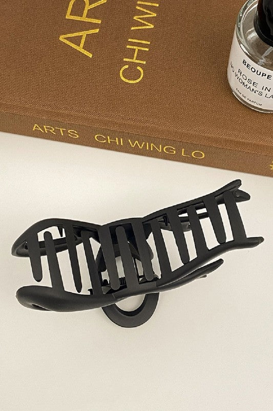 Black Ribbon Hair Claw Clip
