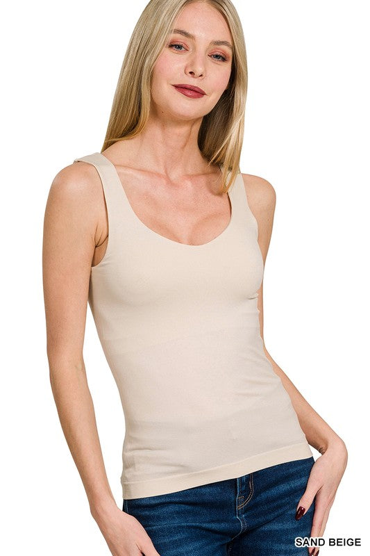 Sand Beige Seamless Tank