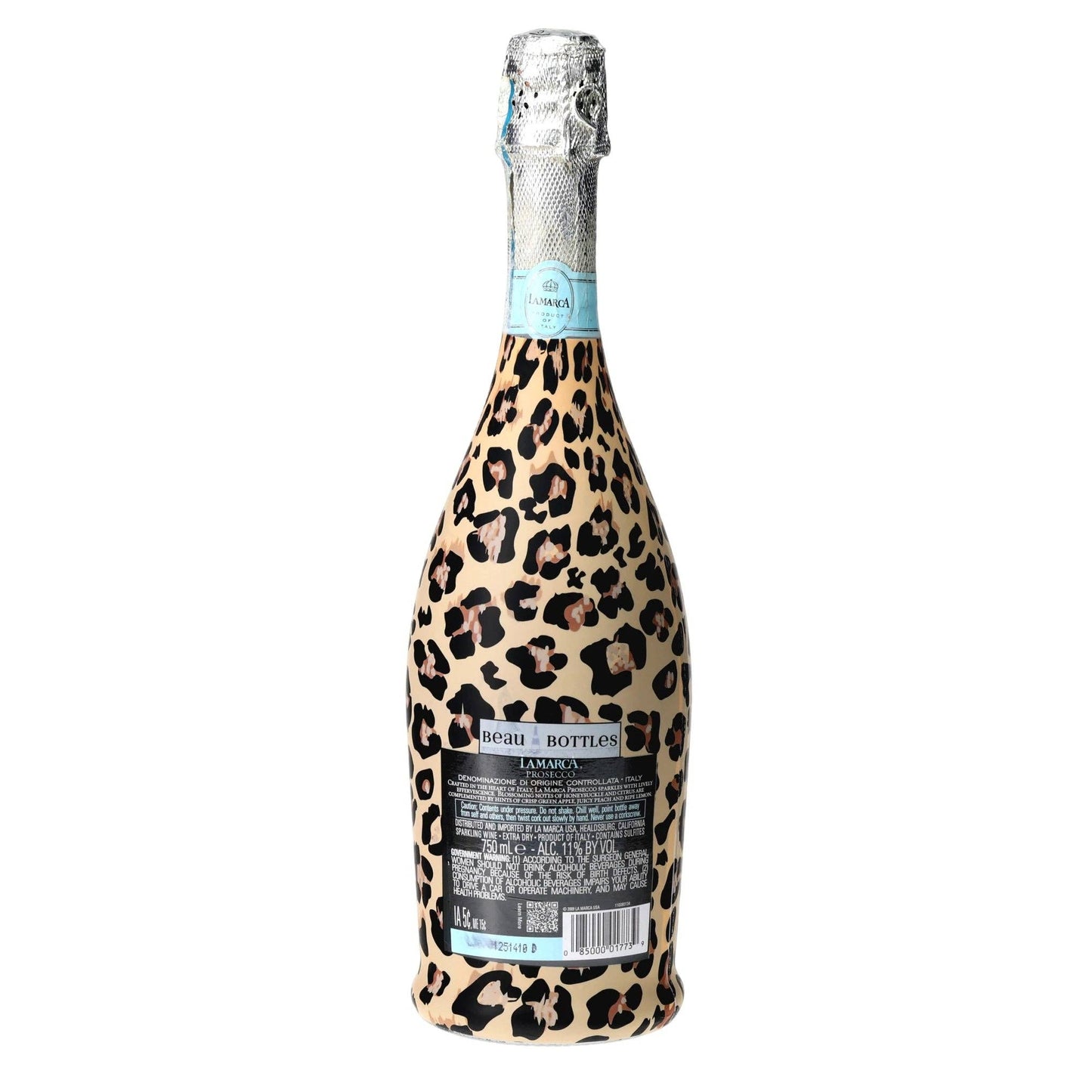 Tan Leopard Prosecco Bottle Wrap