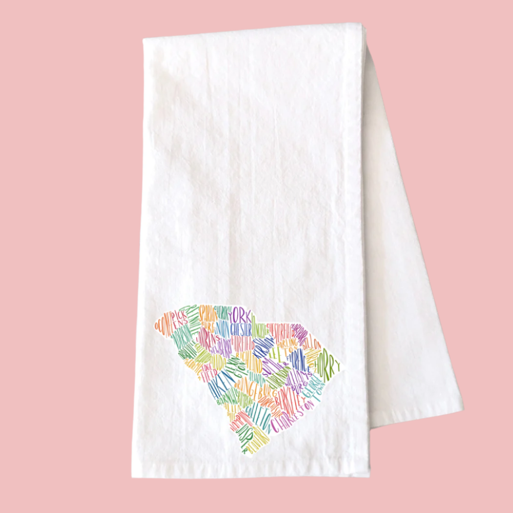 South Carolina Counties Kitchen Towel