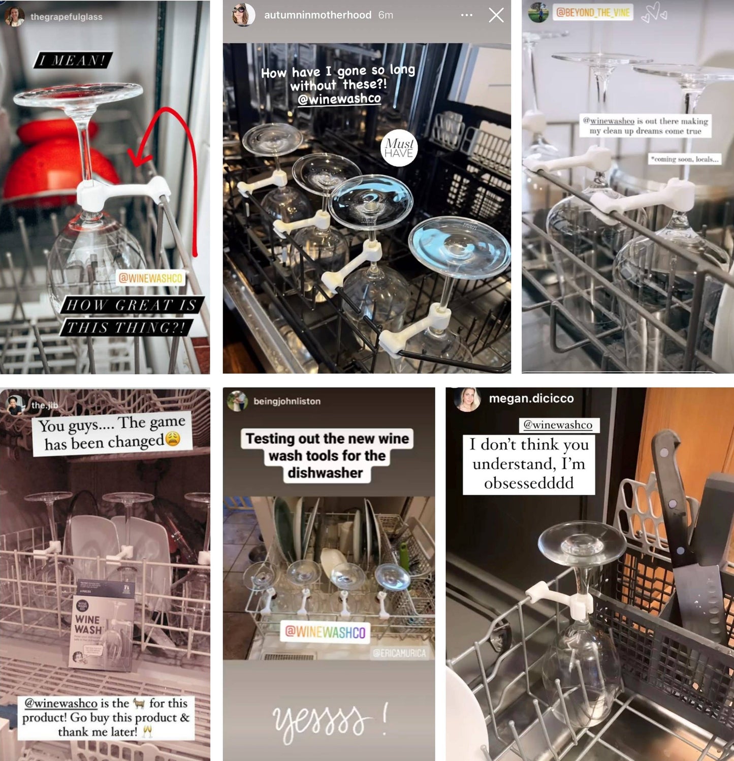 Wine Wash® Dishwasher Attachment