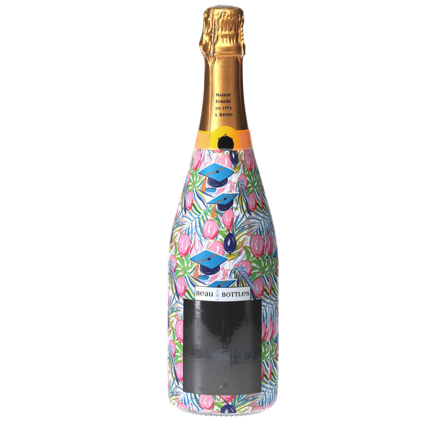 Pink Graduation Champagne Bottle Wrap