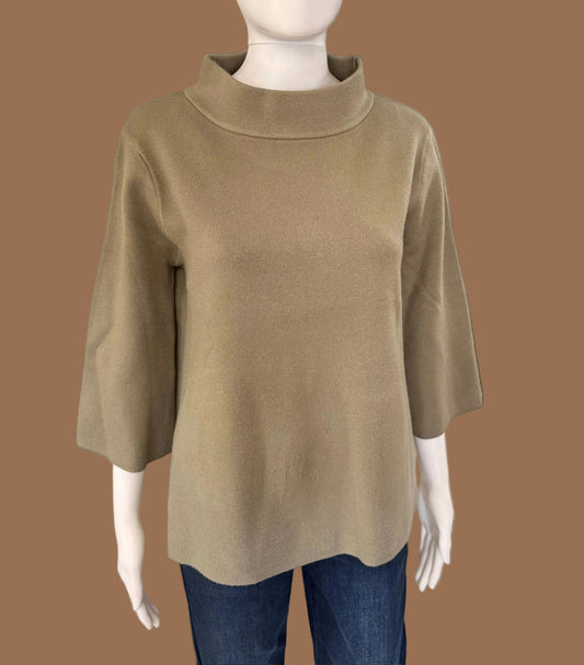 Dusty Olive 3/4 Sleeve Sweater