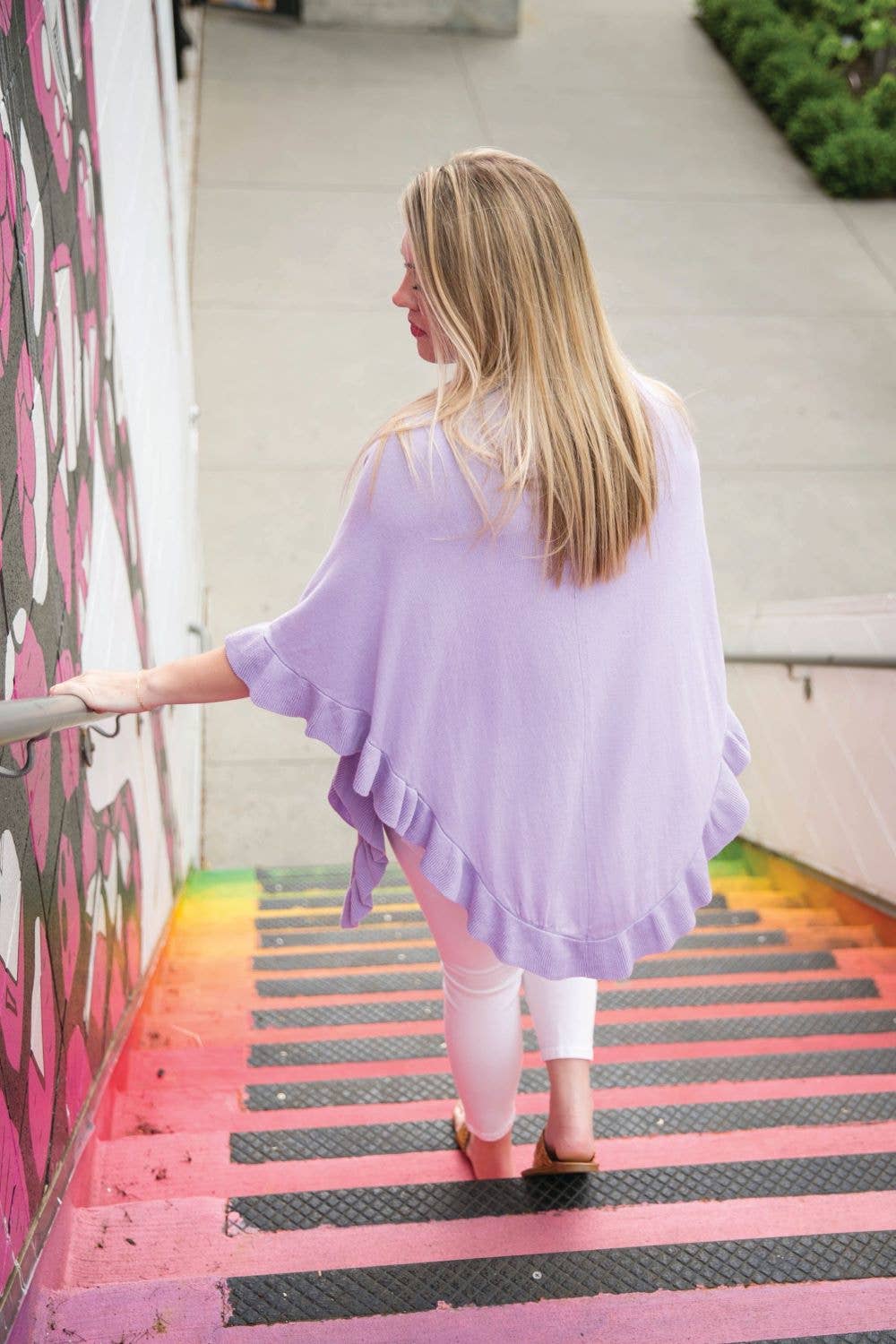 Lavender Ava Ruffle Wrap
