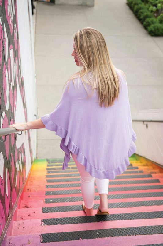 Lavender Ava Ruffle Wrap