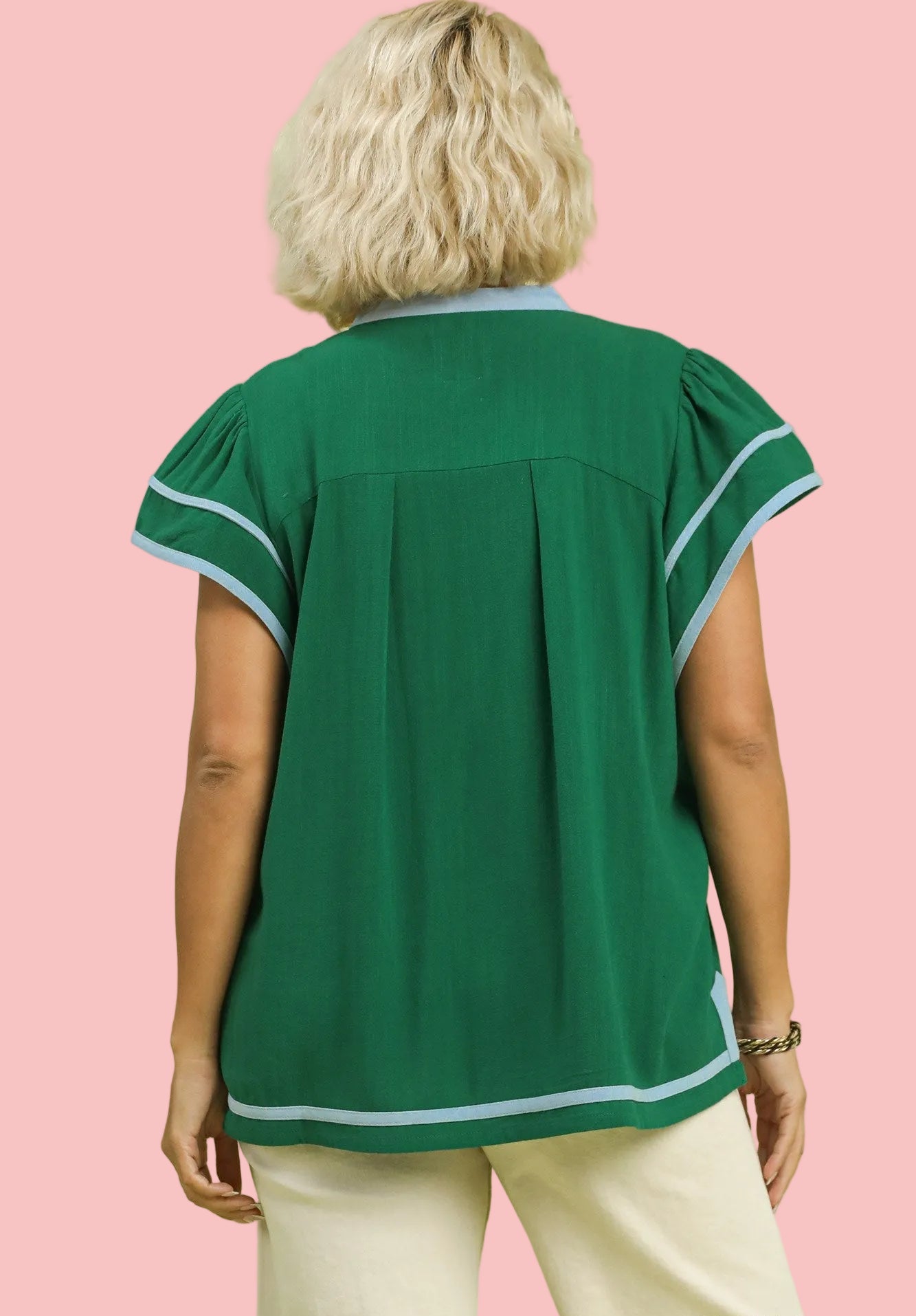 Flirty Green Top