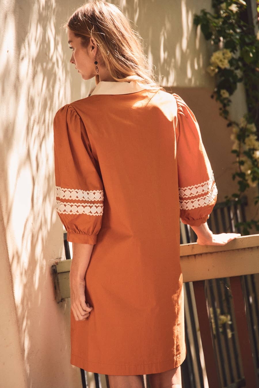 Pumpkin Spice Cotton Mini Dress