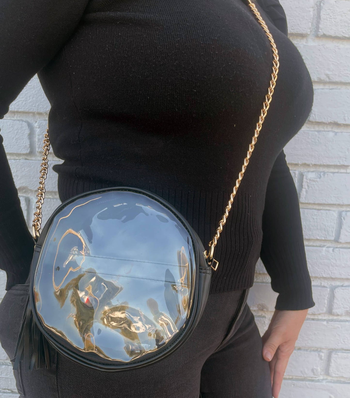 Black Clear Crossbody Bag