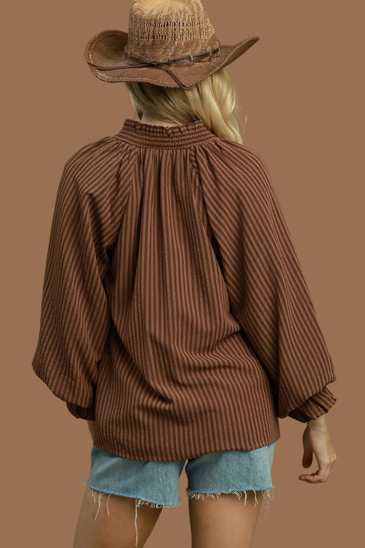 Cappuccino Striped Blouse