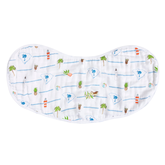South Carolina 2-in-1 Burp Cloth and Bib Unisex