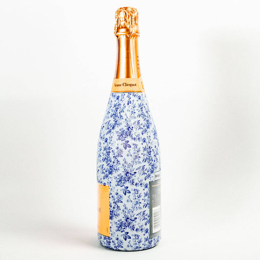 Beau Bottles Grandmillenial Blue Floral - Champagne Collection