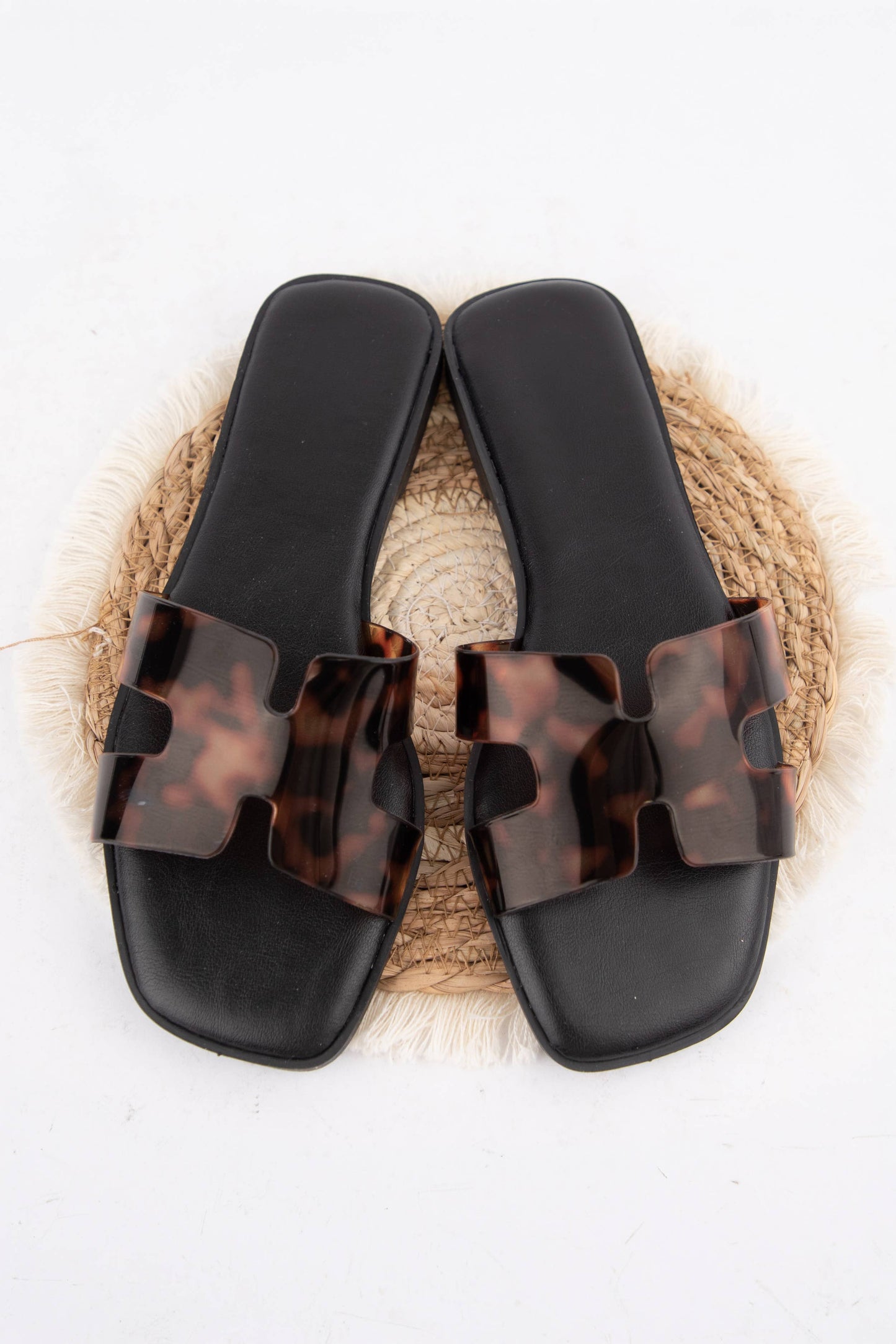 Tortoise Vibrant Jelly Strap Slide