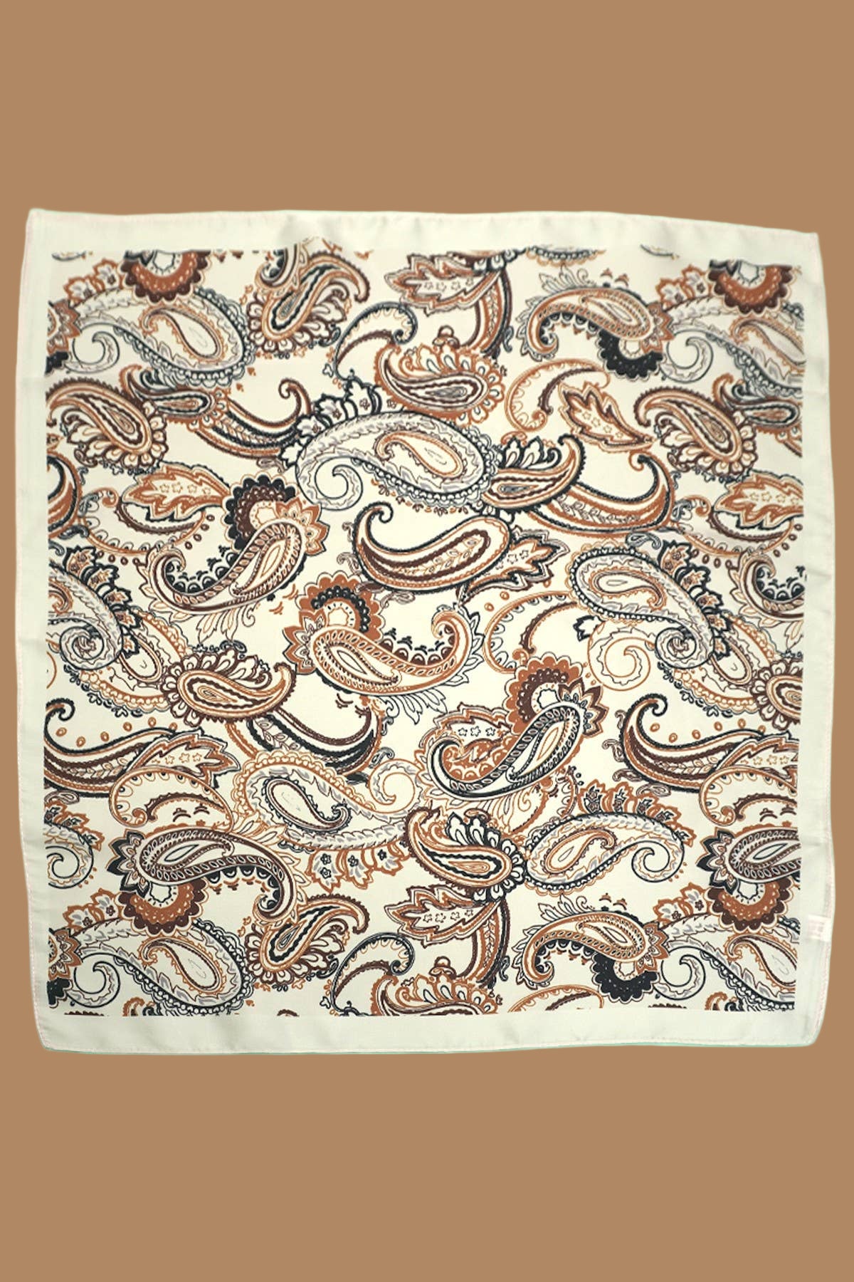 Ivory Paisley Scarf