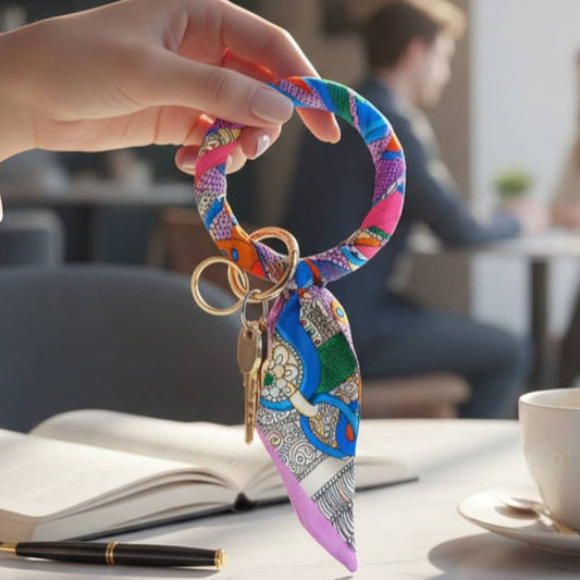 Multi Color Scarf Keyrings
