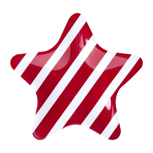Patriotic Stripe Melamine 8" Plate