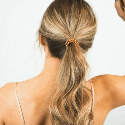 Sunset Gold Hair Ties Lg