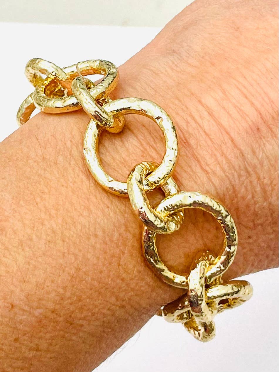 Gold Stacking Link Bracelet