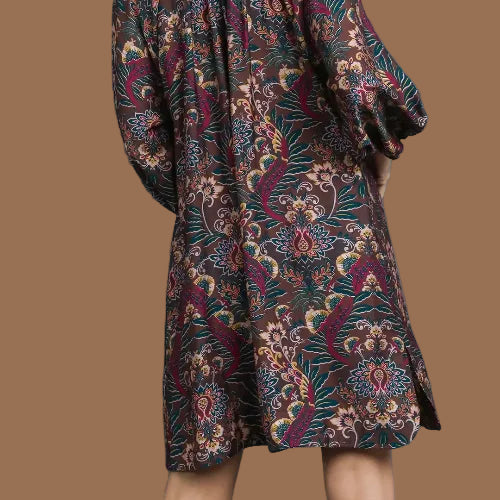 Coco Caramel Paisley Dress