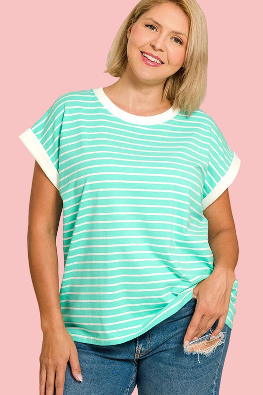 Mint To Be Striped Top