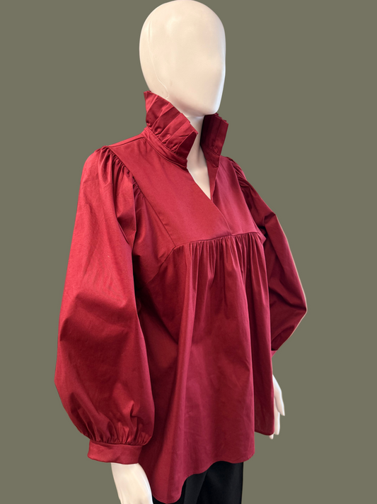 Burgundy Morgan Top