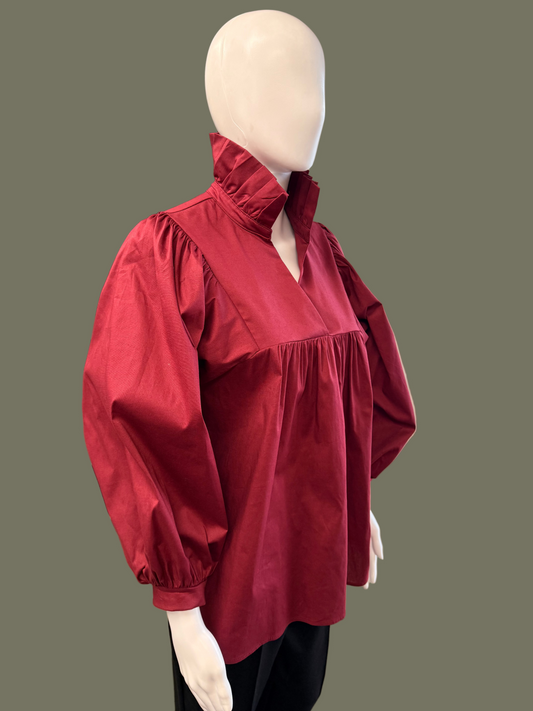 Burgundy Morgan Top