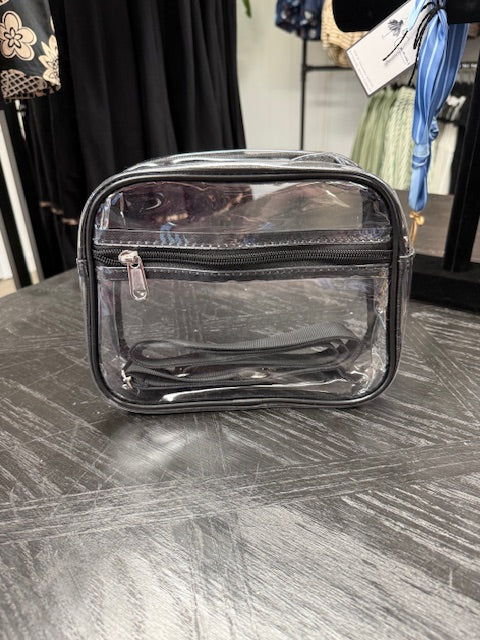 Clear Stadium Crossbody Bag w/Pocket