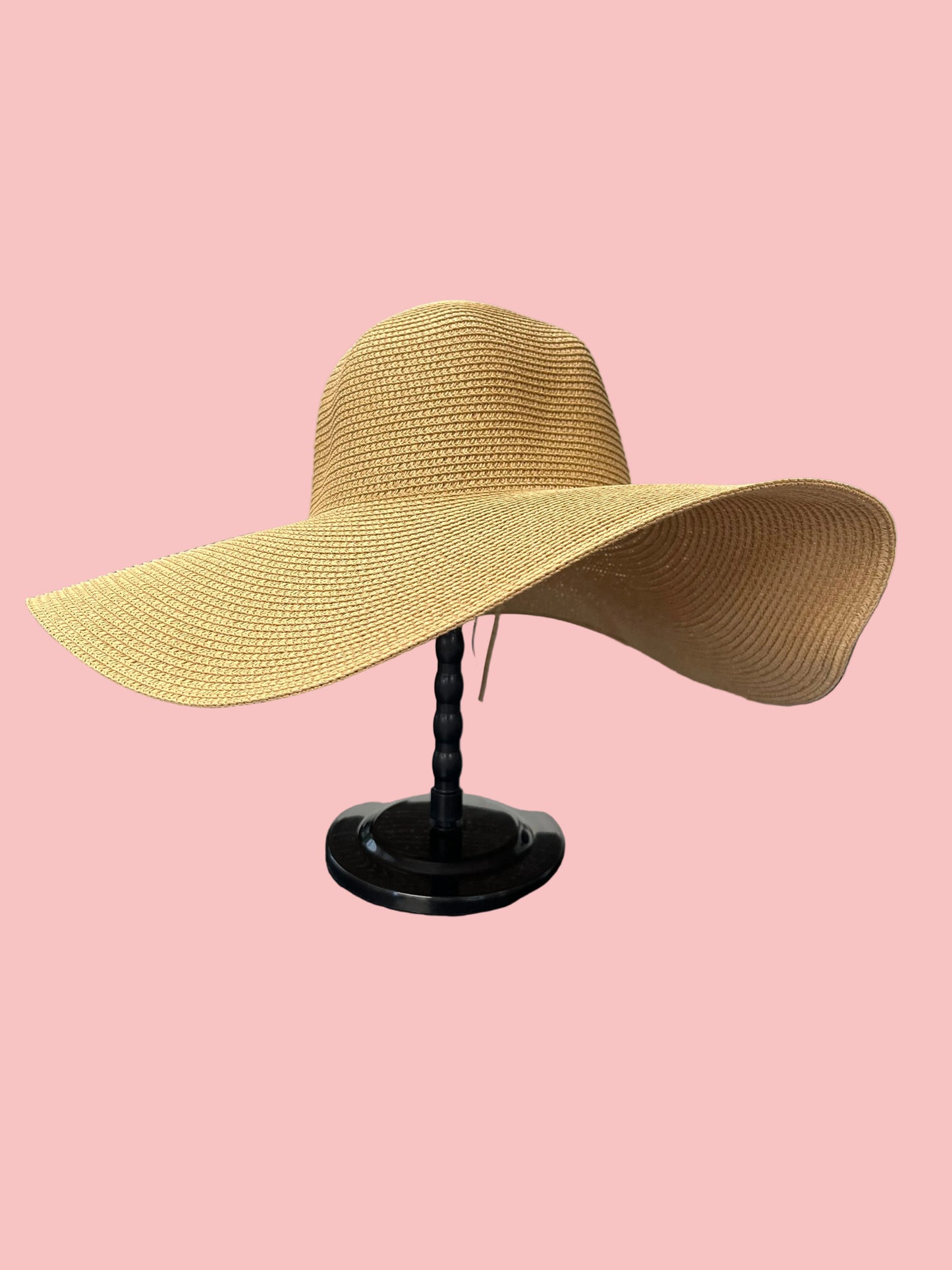 Tan Wide Rim Beach Hat