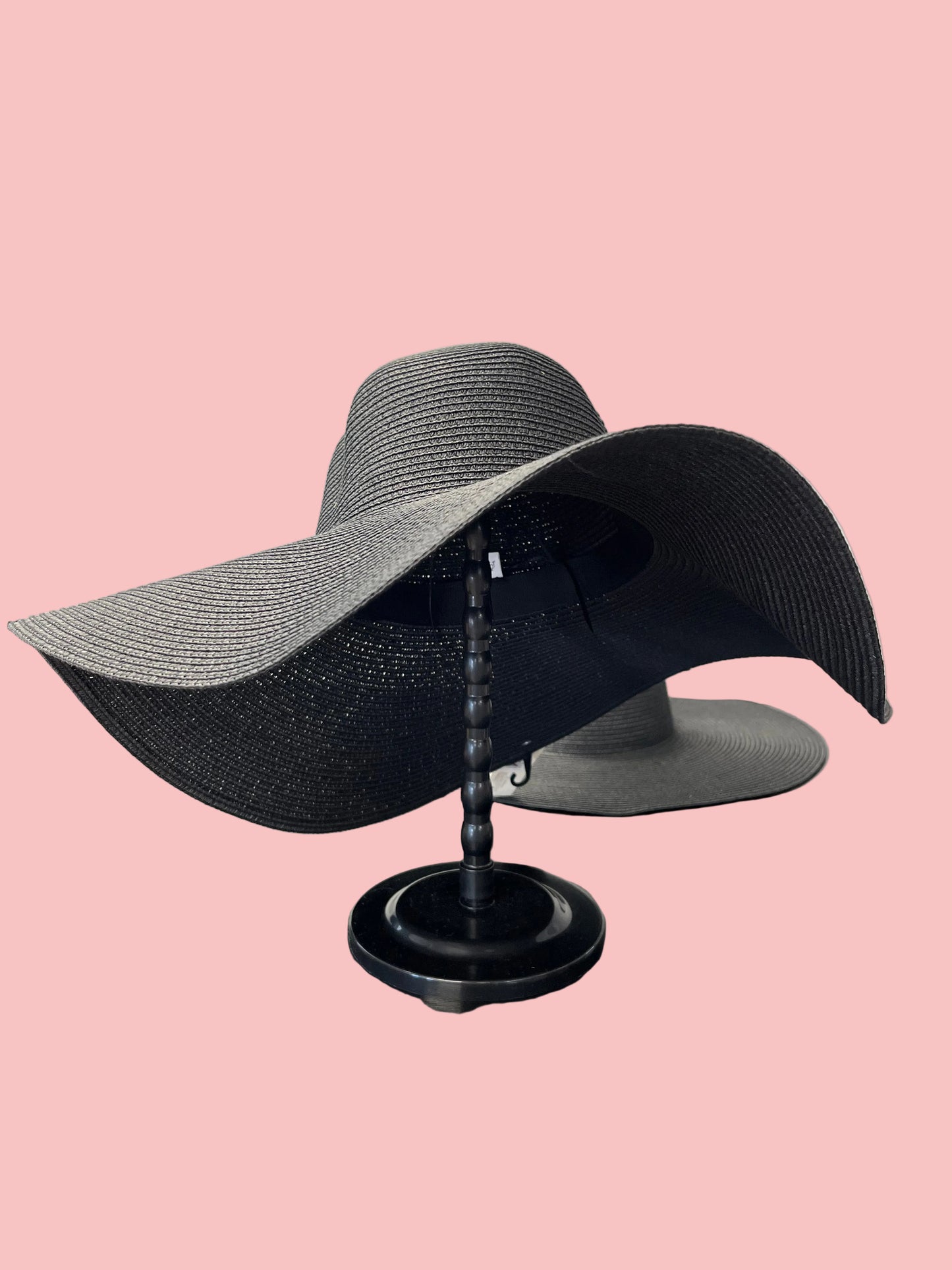 Black Wide Rim Beach Hat