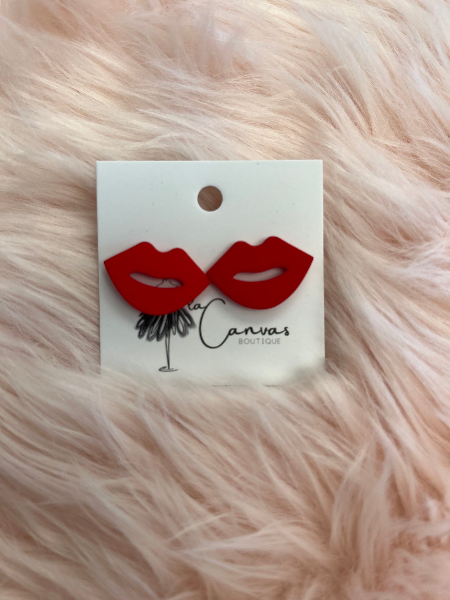Red Lips Earrings