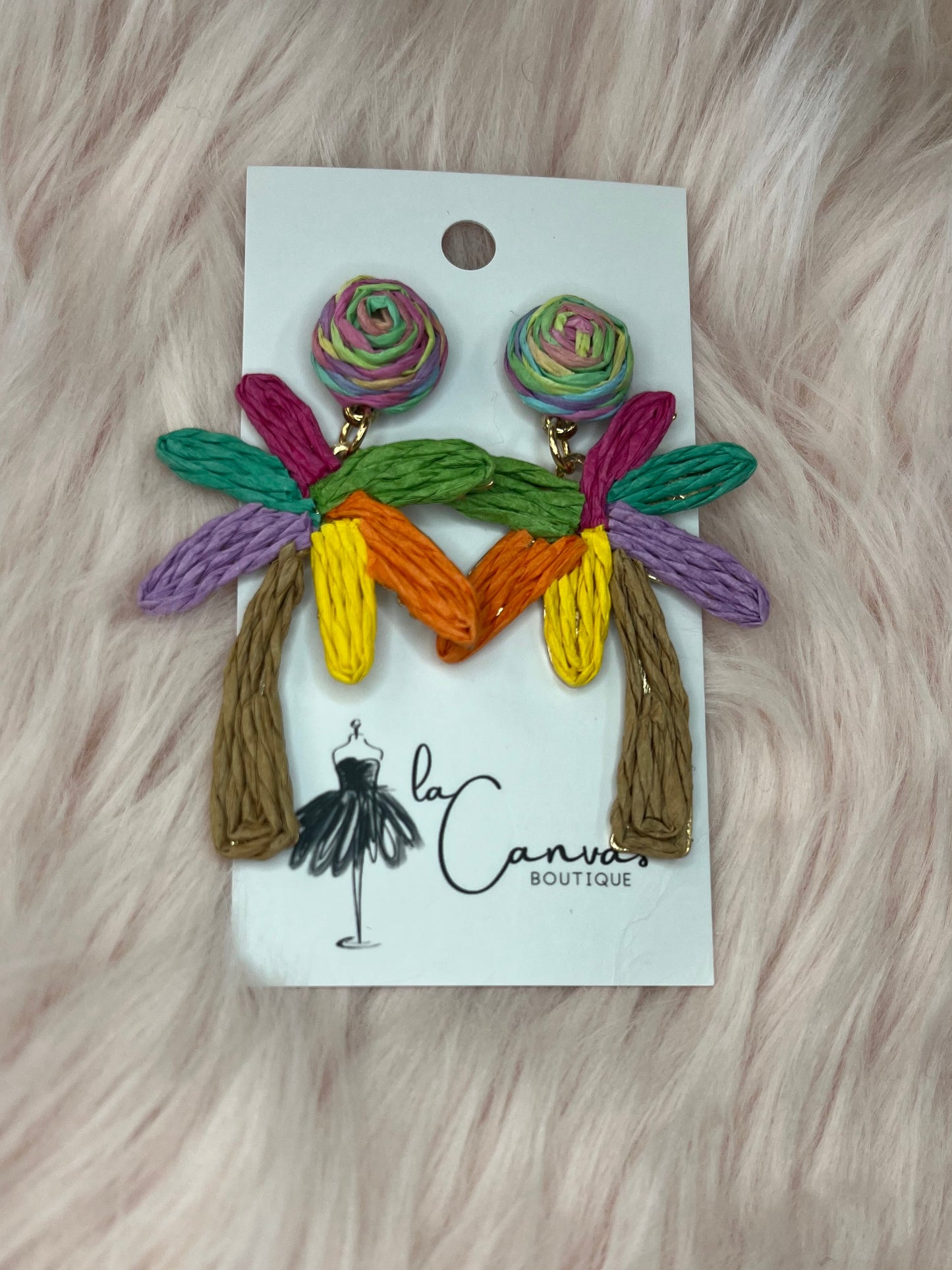 Colorful Palm Tree Earrings