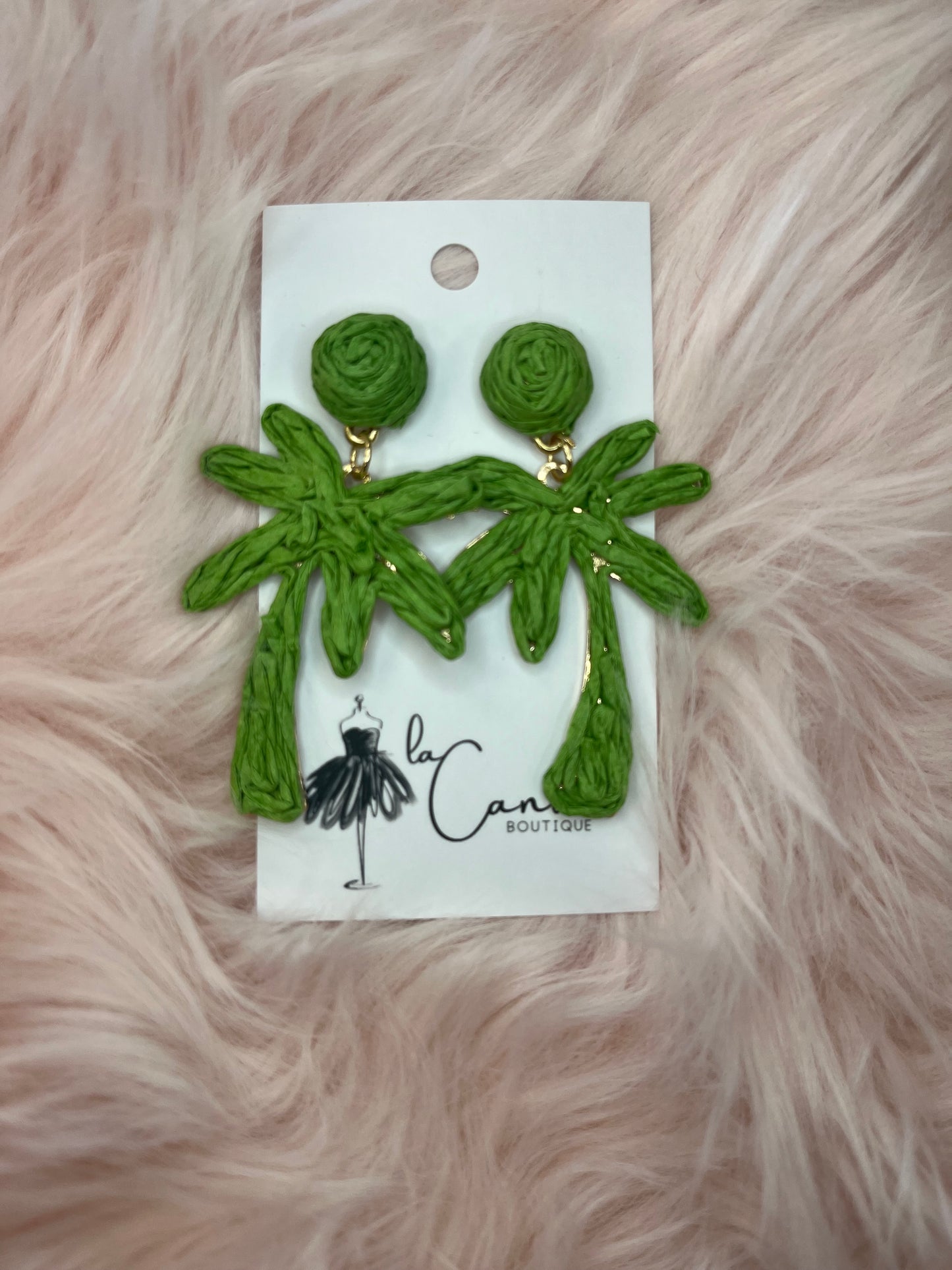 Green Raffia Palm Trees