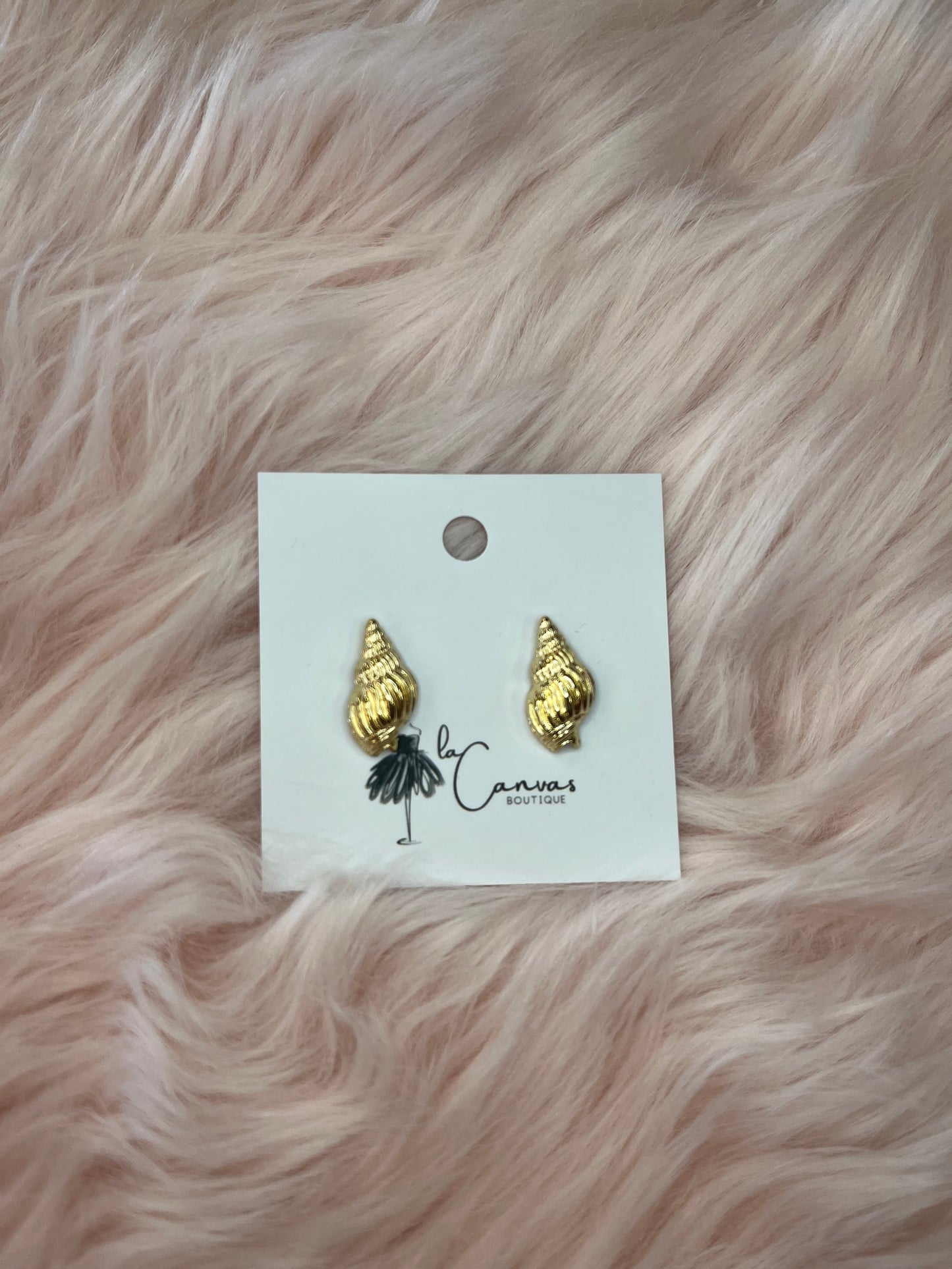 Gold Shell Earrings