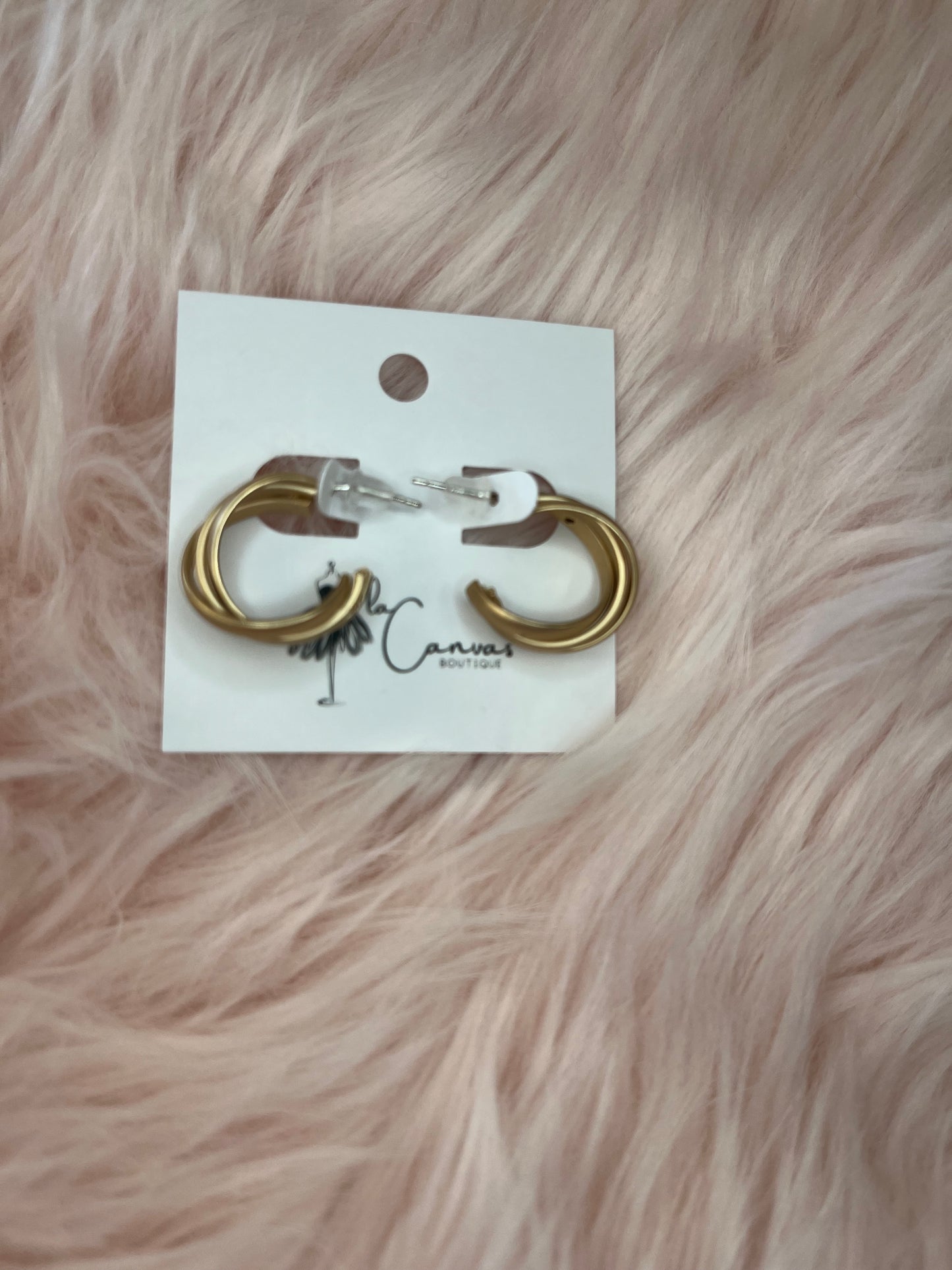 Gold Triple Hoop Earrings