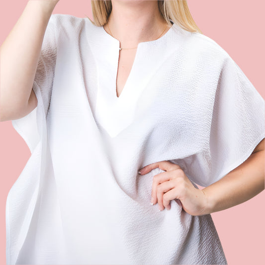 White Seersucker Cover-Up