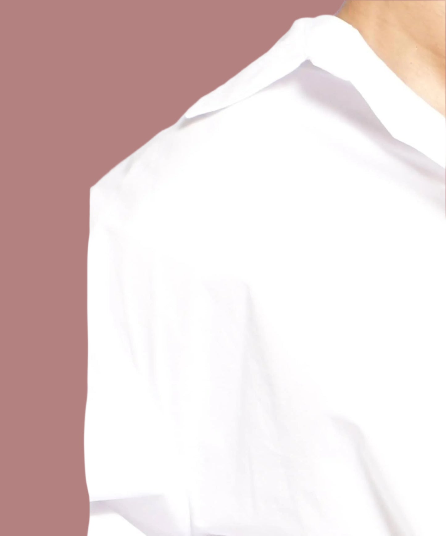 White Oversized L/S Top