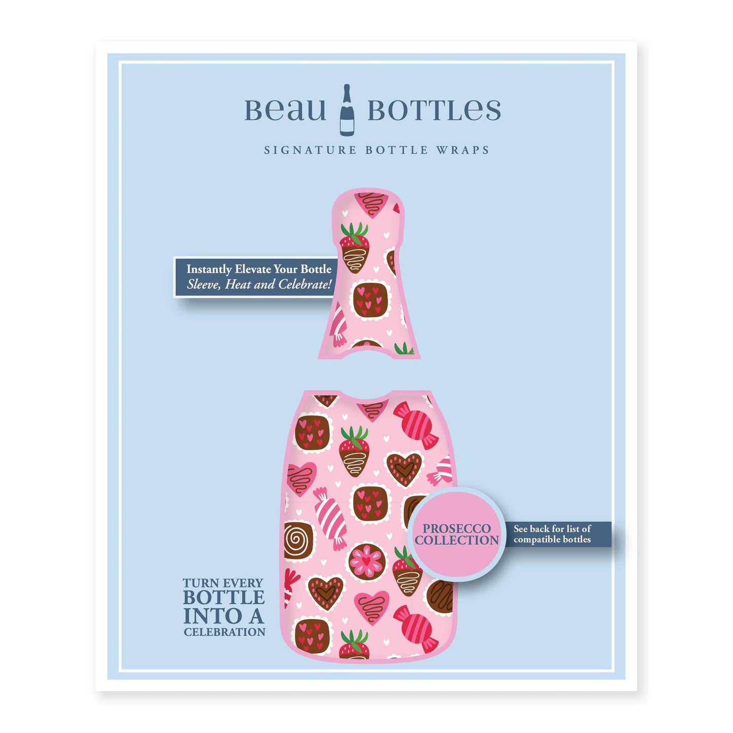 Beau Bottles Limited Edition Amour Chocolat - Prosecco Collection