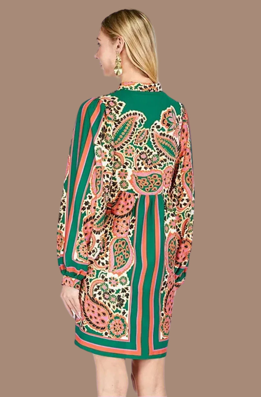 Paisley Scarf Dress