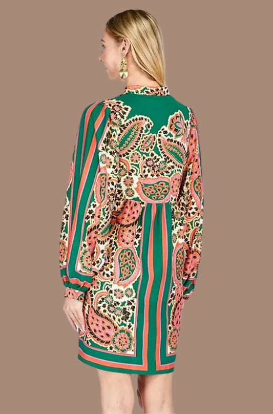 Paisley Scarf Dress