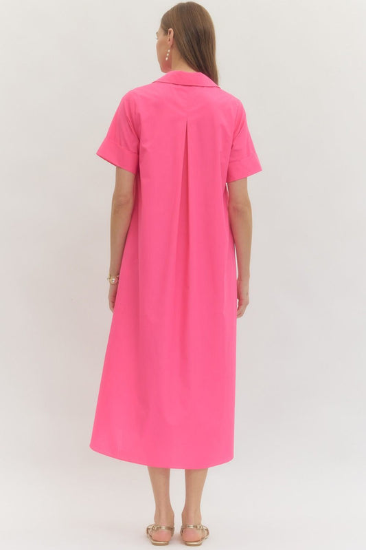 Dreamy Pink Midi Dress