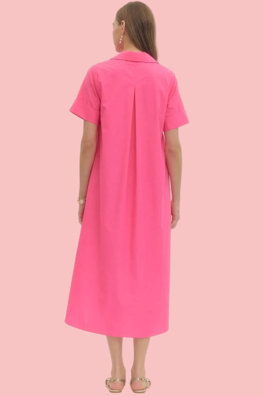 Dreamy Pink Midi Dress