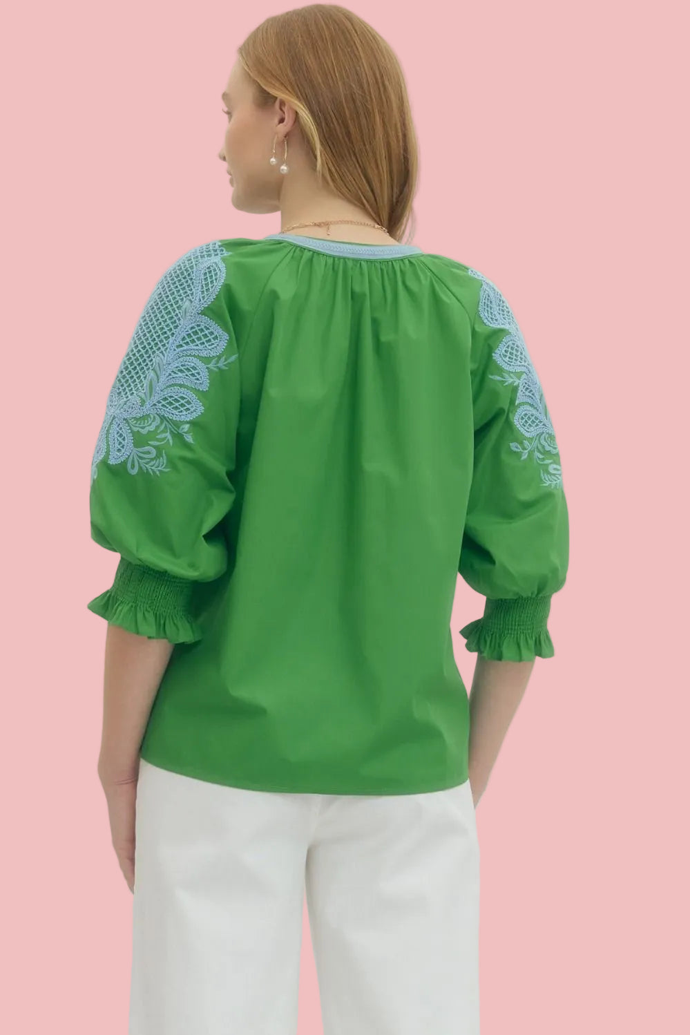 Bluebell Meadow 3/4 Sleeve Top