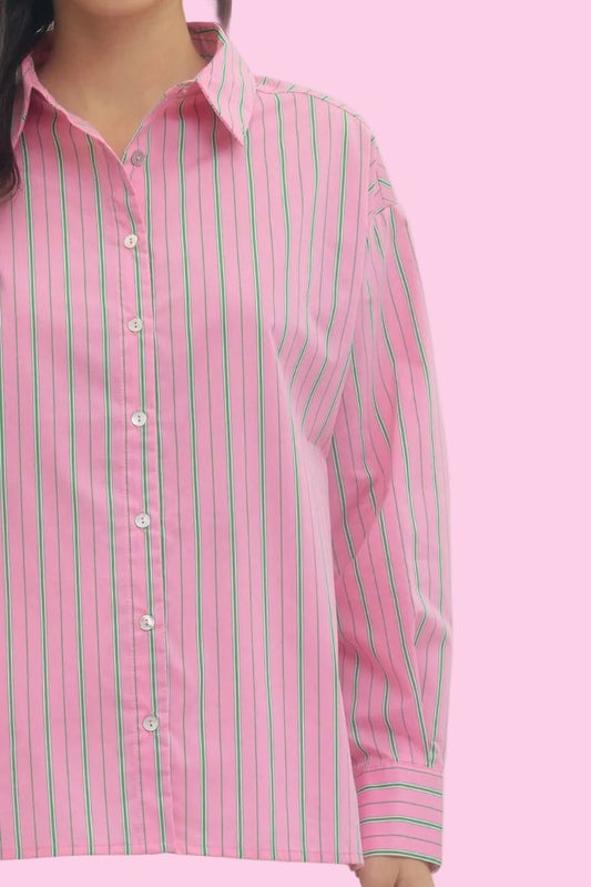 Strawberry Lime Stripe L/S Shirt