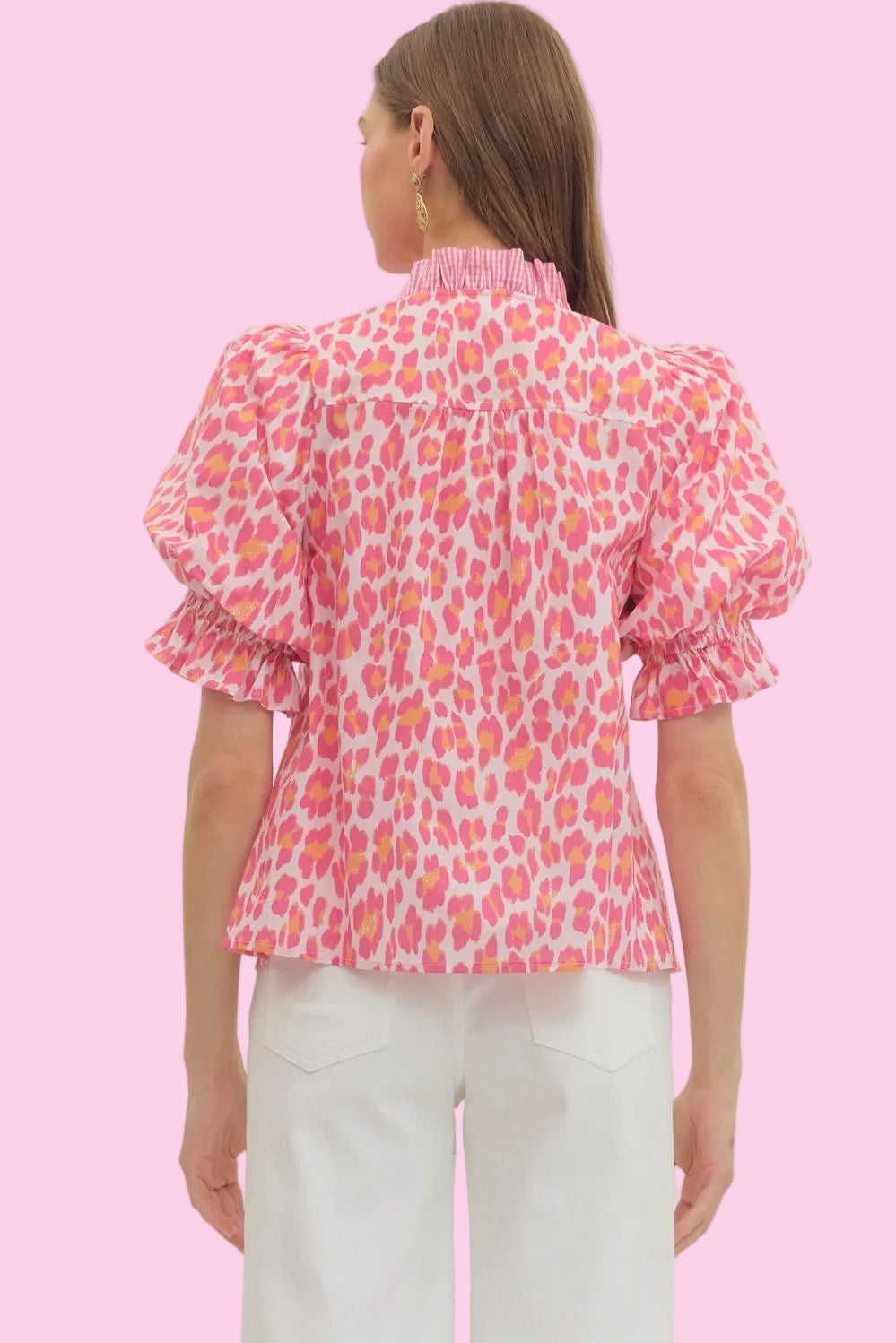 Pink Leopard Top
