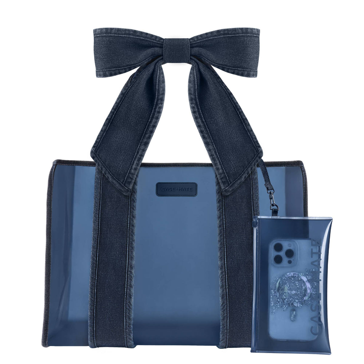 Case-Mate Denim Bow Jelly Tote Bag
