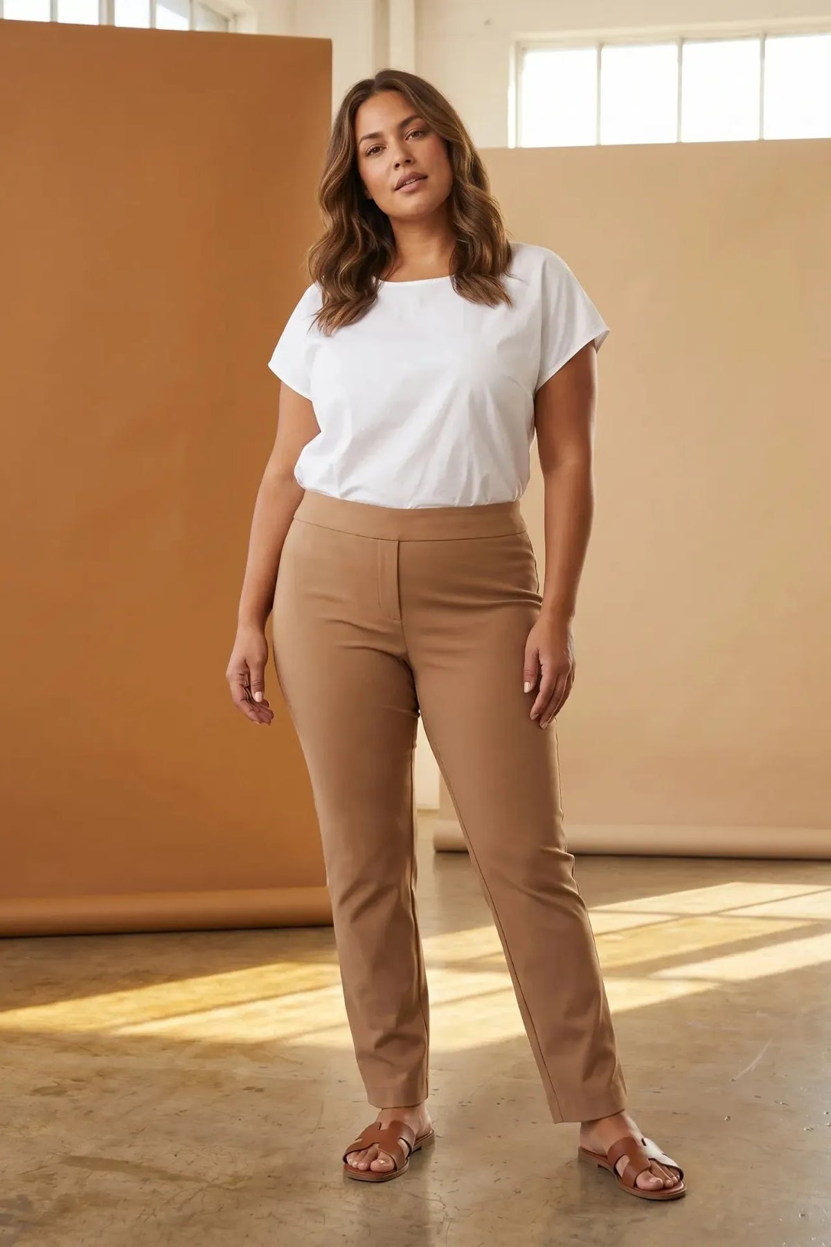 Chestnut Straight Leg Millennium Curvy Pant