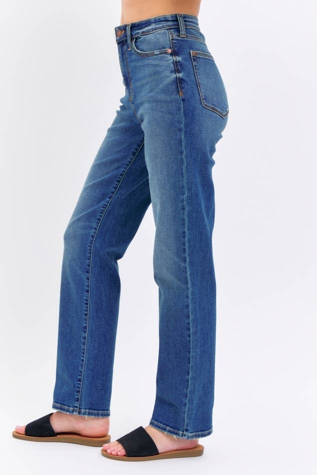 Medium Dark JB High Waist Straight