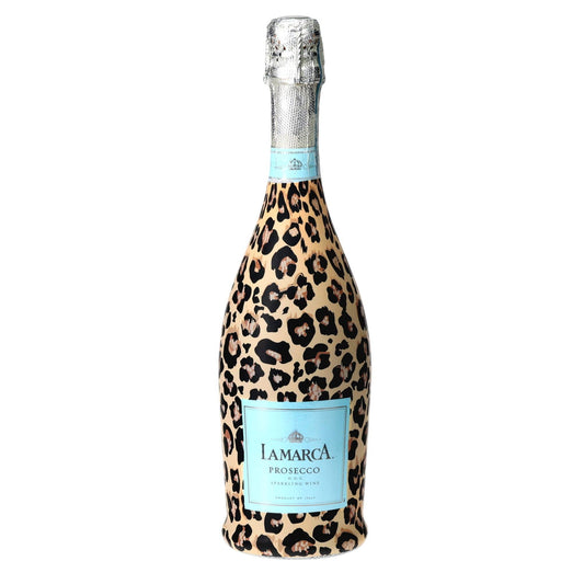 Tan Leopard Prosecco Bottle Wrap